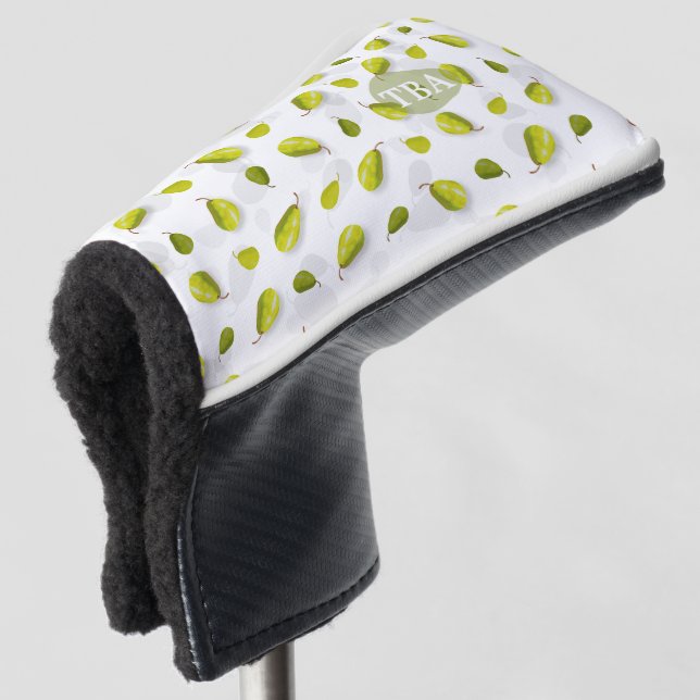 Pear Golf Putter Head Cover (3/4 Front)