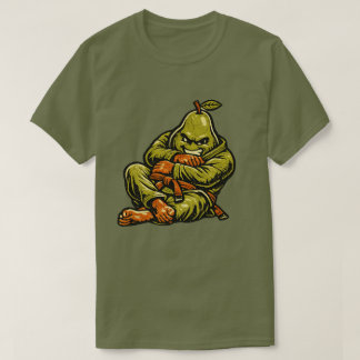 Pear Ground Fighter — Vintage Retro BJJ Grappling T-Shirt