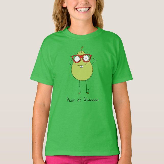 Pear of Glasses Funny Optometrist T-Shirt (Front)