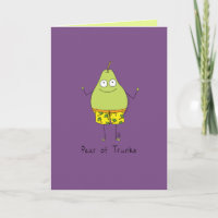 Pear of Trunks - Funny Pear Pun Card