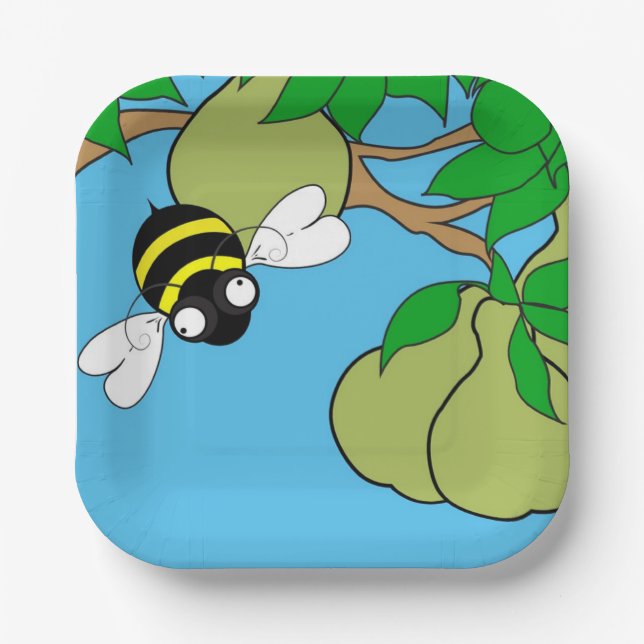 Pear Party Paper Plates (Front)