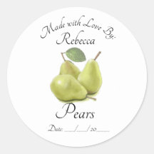 Pear Preserves Stickers and Labels