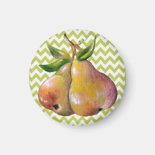 Pear refrigerator magnet