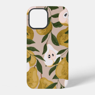 Pear seamless pattern. Beautiful elegant Vintage p iPhone 12 Case