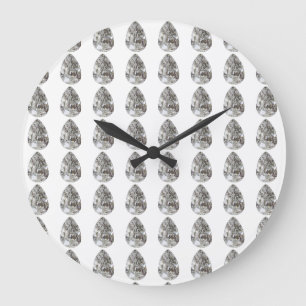 Pear Shaped Diamond Large Clock