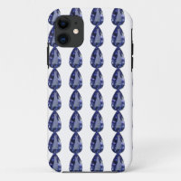 Pear shaped Sapphire Blue