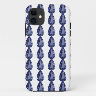 Pear shaped Sapphire Blue Case-Mate iPhone Case