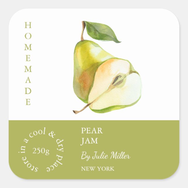 Pear Small Business Label (Front)