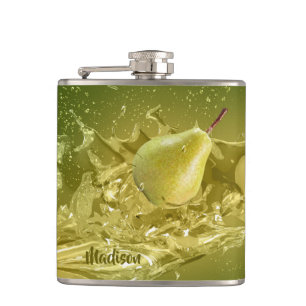 Pear Splash custom name flask