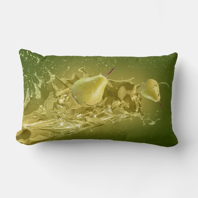 Pear Splash throw pillows (Front)