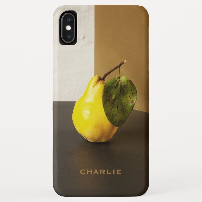 Pear Still Life custom monogram cases (Back)