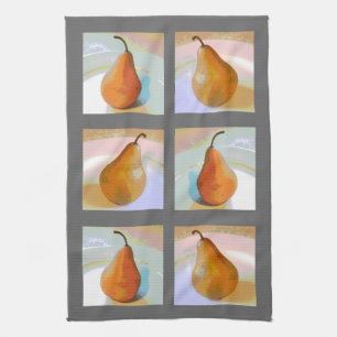 Pear Still Life Group Tea Towel