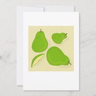 Pear Thank-You Card with Envelope