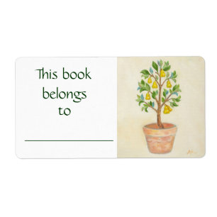 Pear Tree book label