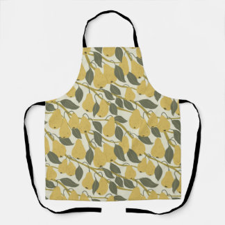 Pear tree decorative pattern apron