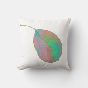 Pear Tree Green Leaf Texture Cushion Throw Pillow