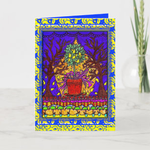 "PEAR TREE" GREETING CARD