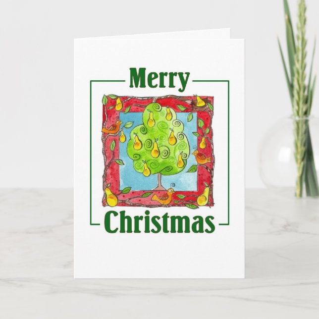 Pear Tree Holiday Card (Front)