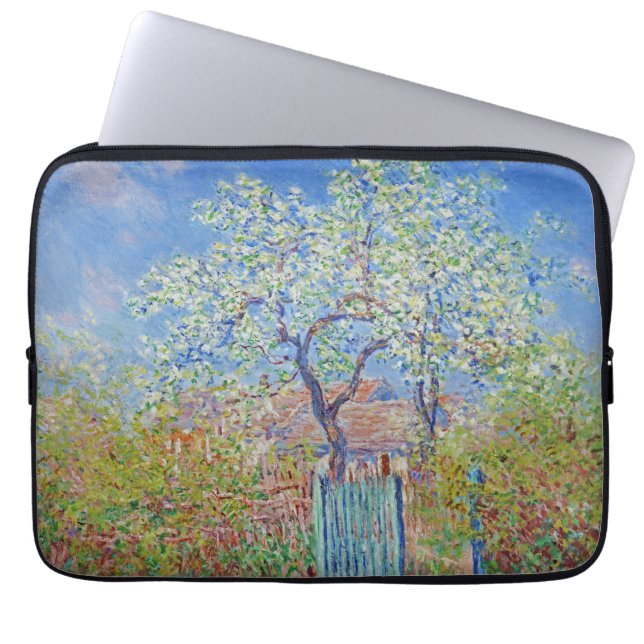 Pear Tree in Flower - Claude Monet Laptop Sleeve (Front)