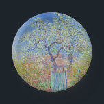 Pear Tree in Flower - Claude Monet Paper Plate<br><div class="desc">Pear Tree in Flower - Claude Monet</div>