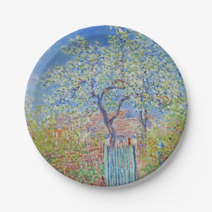 Pear Tree in Flower - Claude Monet Paper Plate