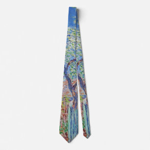 Pear Tree in Flower - Claude Monet Tie
