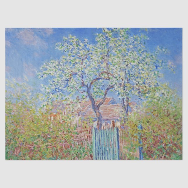 Pear Tree in Flower - Claude Monet Tissue Paper (Front)