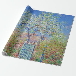Pear Tree in Flower - Claude Monet Wrapping Paper
