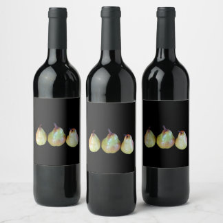 Pear Trio Wine Label