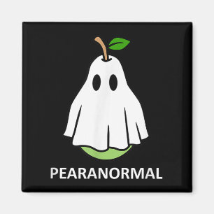 Pearanormal Cute Ghost Pear Halloween Costume Funn Magnet