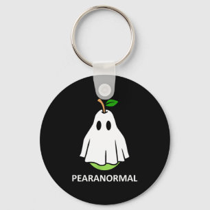 Pearanormal cute ghost pear halloween costume key ring