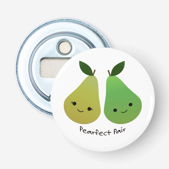 Pearfect Pear Kawaii Pears Bottle Opener (Front)