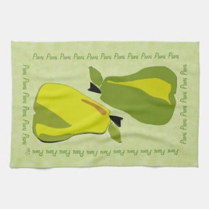 PEARfect Pear (mint) Tea Towel