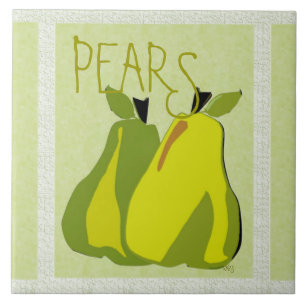PEARfect Pear (texture/mint) Tile