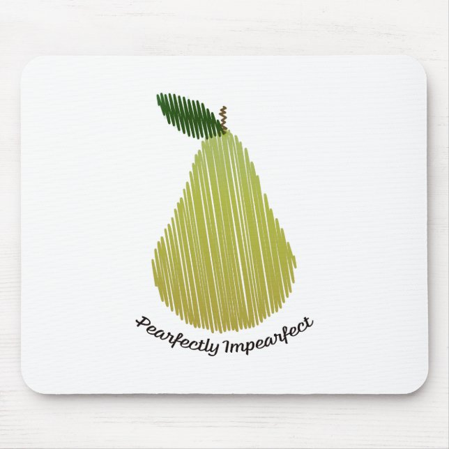 Pearfectly Impearfect Pear Mouse Pad (Front)