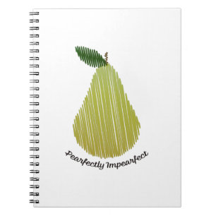 Pearfectly Impearfect Pear Notebook
