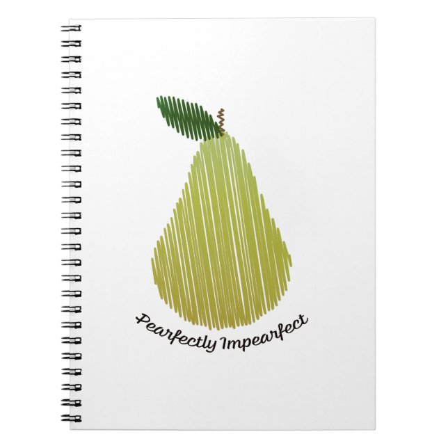Pearfectly Impearfect Pear Notebook (Front)