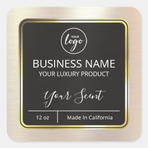 Pearl And Gold Candle Labels