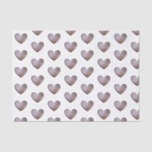 Pearl and purple heart tissue paper