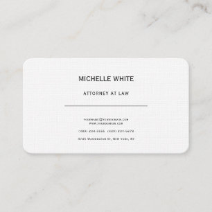 Pearl Attorney at Law Minimalist Professional Business Card