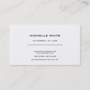 Pearl Attorney at Law Minimalist Professional Business Card
