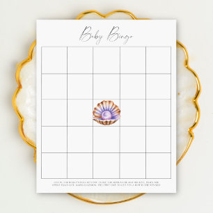 Pearl baby shower - Baby Bingo game