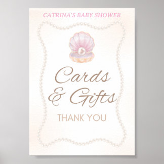 Pearl Baby Shower Game Sign