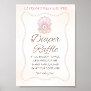 Pearl Baby Shower Game Sign