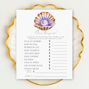 Pearl baby shower  - Guess the price Game