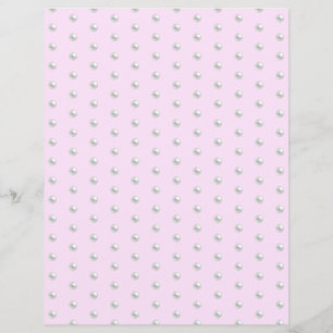 Pearl Beads Scrapbook Paper