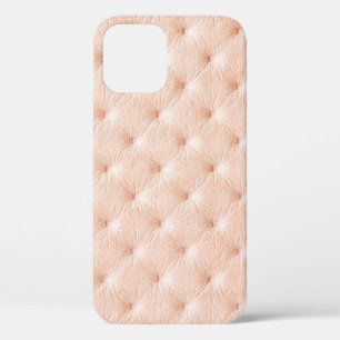 Pearl beige leather texture iPhone 12 case