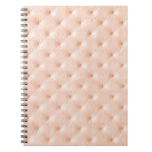 Pearl beige leather texture notebook