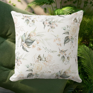 Pearl Blush Floral Elegance Pattern ID989 Cushion