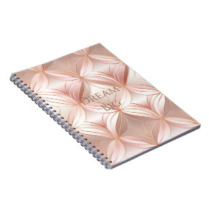 Pearl Blush Pink Rose Gold Notebook